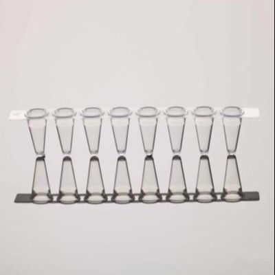 PCRの8ストリップの管はqPCRのための明確な適合0.2mL PCRの管ストリップをおおう